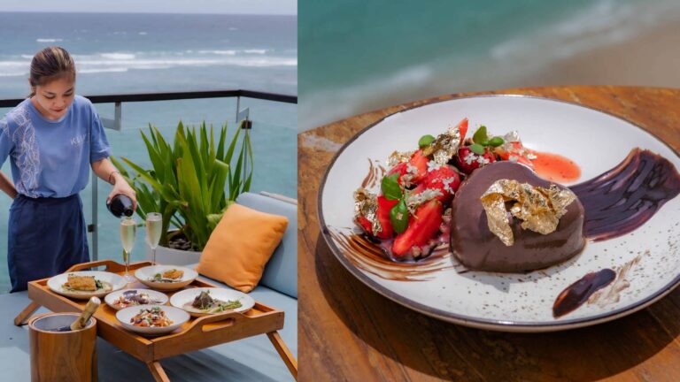 Semifreddo ai Frutti di Bosco with Chocolate Sauce at Klive Beach Club